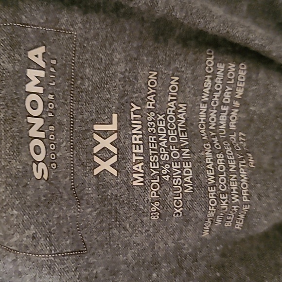 SONOMA BRAND WOMENS GRAY PLUS SIZE MATERNITY SUNDRESS SIZE XXL - Picture 7 of 12